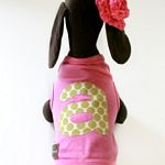 Pink Monogram Doggie Tank